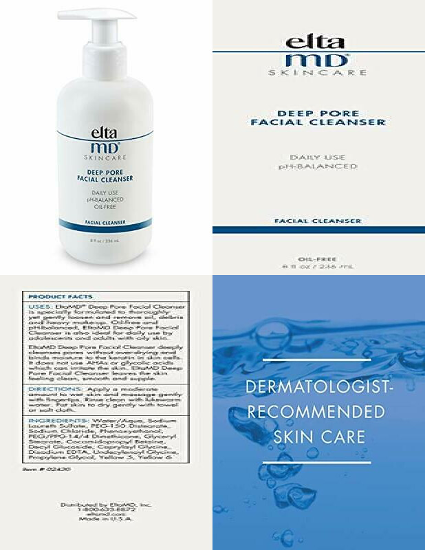 eltamd deep pore facial cleanser